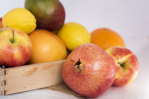 Food  citrus  lemon  orange  pomegranate  mango  apples  fruit  decor  objects