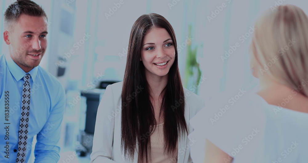 Business meeting in an office Business meeting in an office
