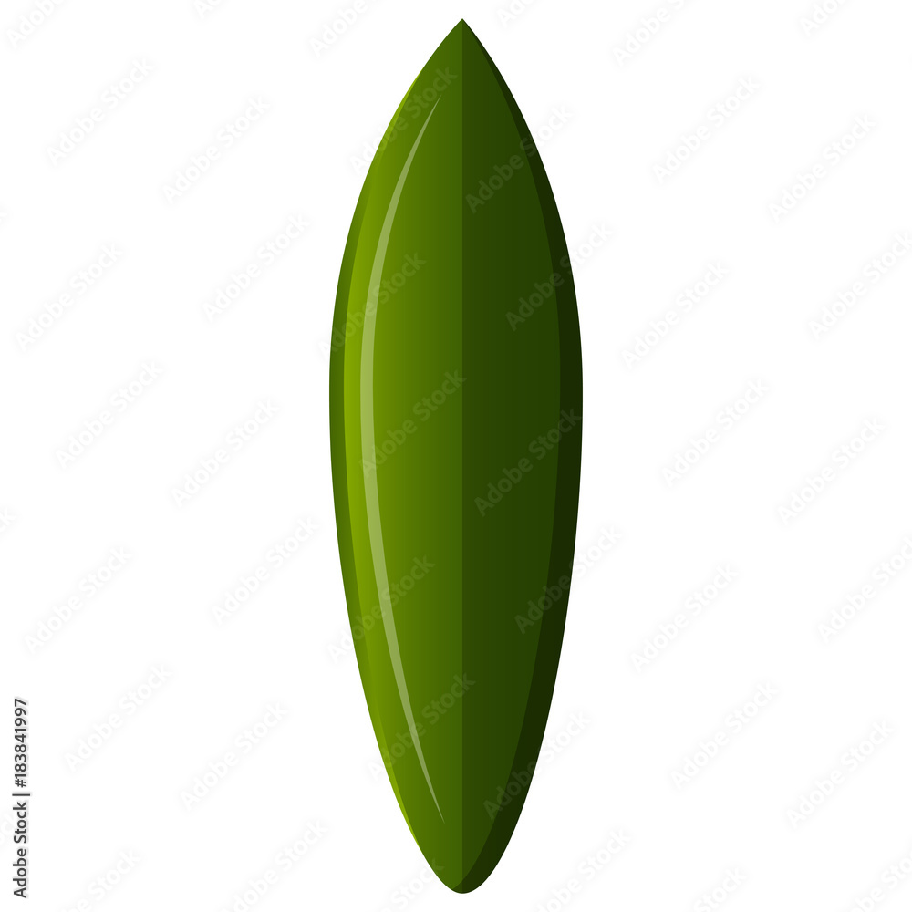 Isolated surfboard illustration Isolated surfboard illustration