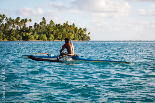 Outrigger paddler