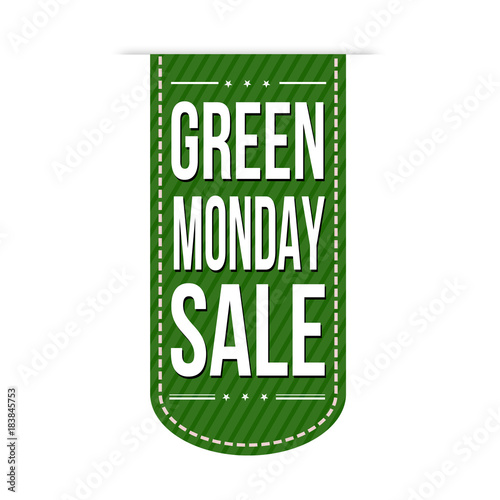 Green monday sale banner design