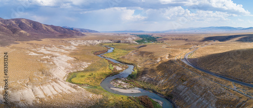 Aerials over Nevada Roads
