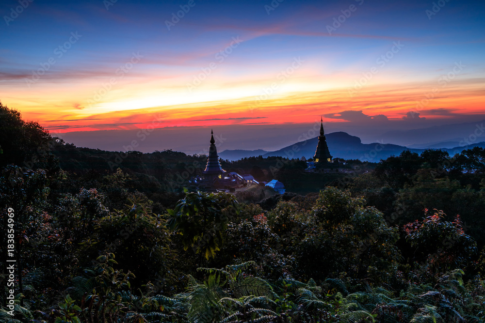 Landscape of Doi inthanon national park, Chiangmai province, Thailand.