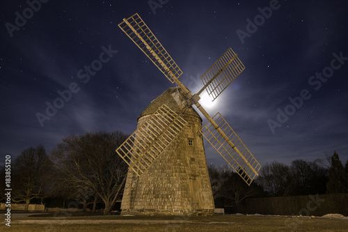 Windmill at Night 