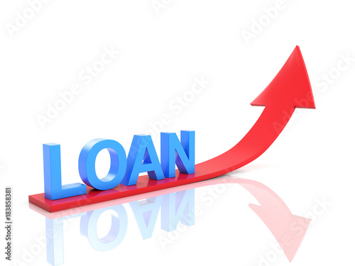 Loan concept - 3D Rendering Image