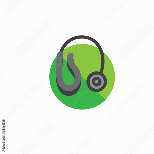 Hearing aid icon with wraparound ear wire