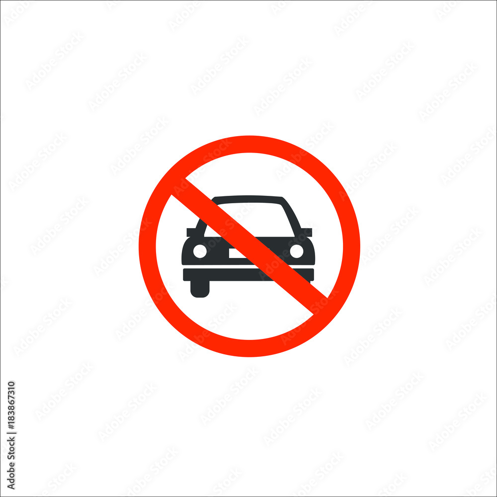 Dont parcking signal icon. Vector Illustration Dont parcking signal icon. Vector Illustration
