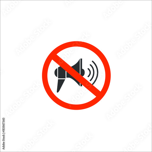 No sound icon. Vector Illustration