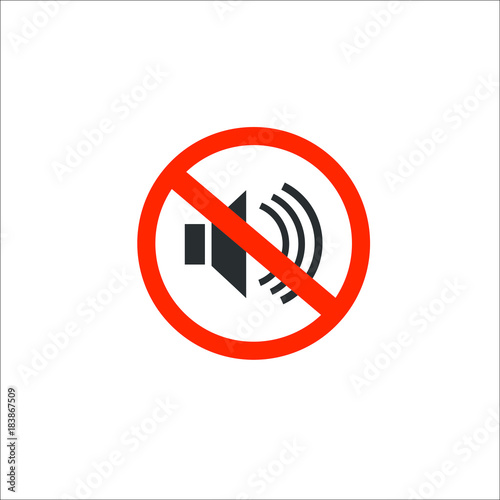 No sound icon. Vector Illustration