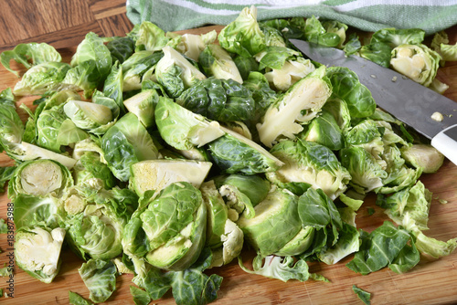 Shreded brussels sprouts