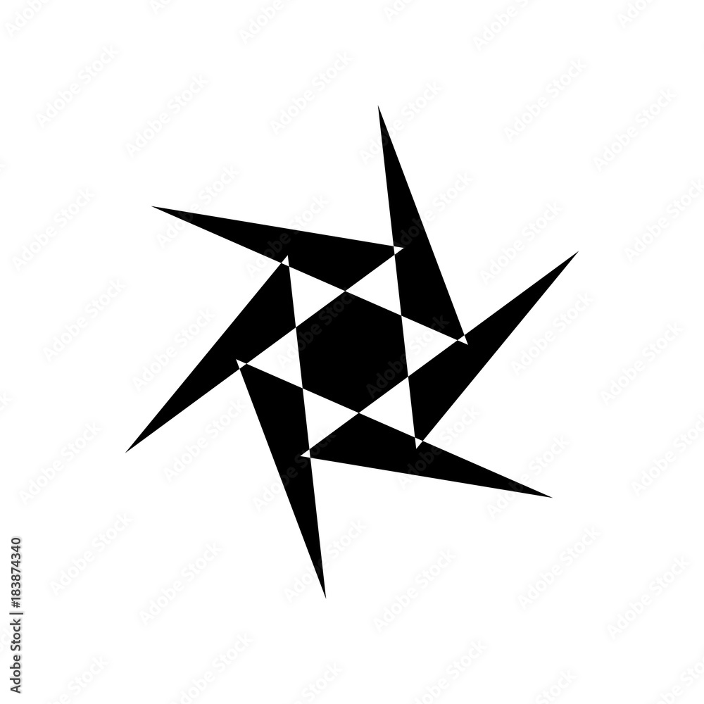 Modern geometric icon ornament element template Modern geometric icon ornament element template