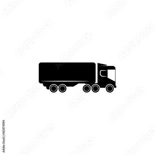 lorry with a trailer icon. Transport elements. Premium quality graphic design icon. Simple icon for websites, web design, mobile app, info graphics