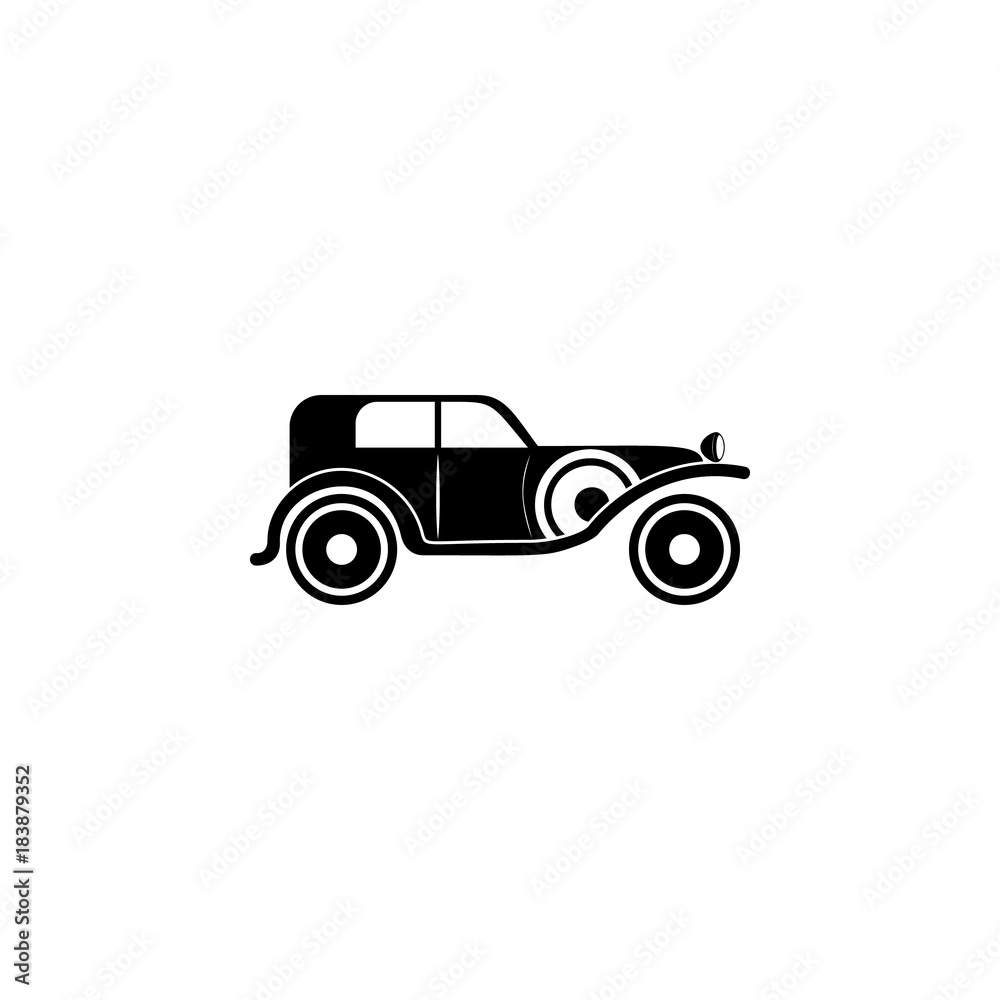 vintage car icon. Transport elements. Premium quality graphic design icon. Simple icon for websites, web design, mobile app, info graphics