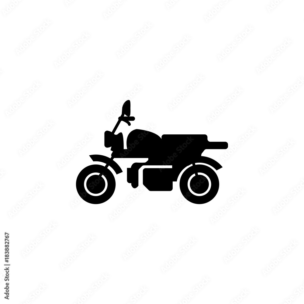 Motorcycle icon vector isolated. Illustration of transport elements. Premium quality graphic design icon. Simple icon for websites, web design, mobile app, info graphics