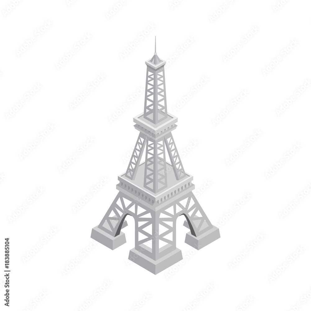 isometric design of Eiffel tower