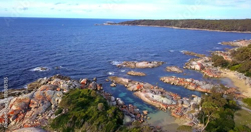 Bay Of Fires in Binalong Bay, Tasmania.