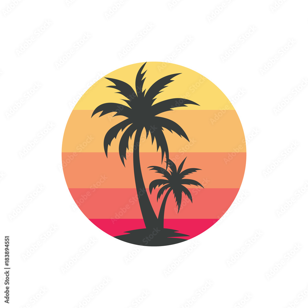 Beach logo design