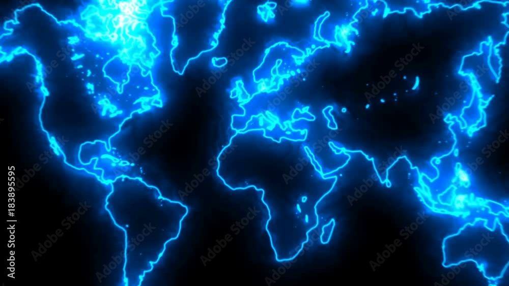 Abstract background with futuristic world map. 3d rendering Abstract background with futuristic world map. 3d rendering