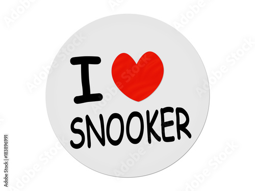 I love snooker