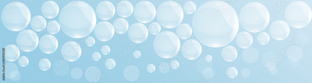 banner Vector washing, mineral water and soap bubbles banner Vector washing, mineral water and soap bubbles