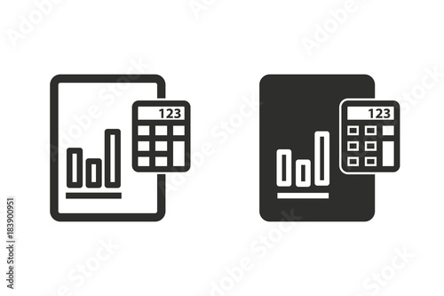 Business report vector icon. vector icon.