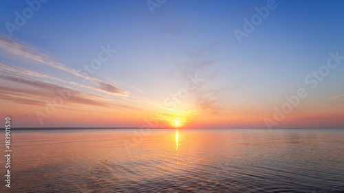 Canvas Print bright colorful dawn in early spring, nature / wilderness Ukraine landscape ligh