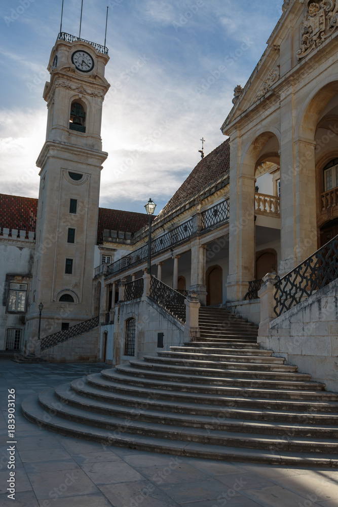 The Bell Tower of Coimbra University in Portugal