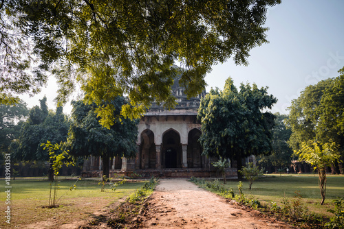 Indian temple. Lodi garden in Delhi © grthirteen