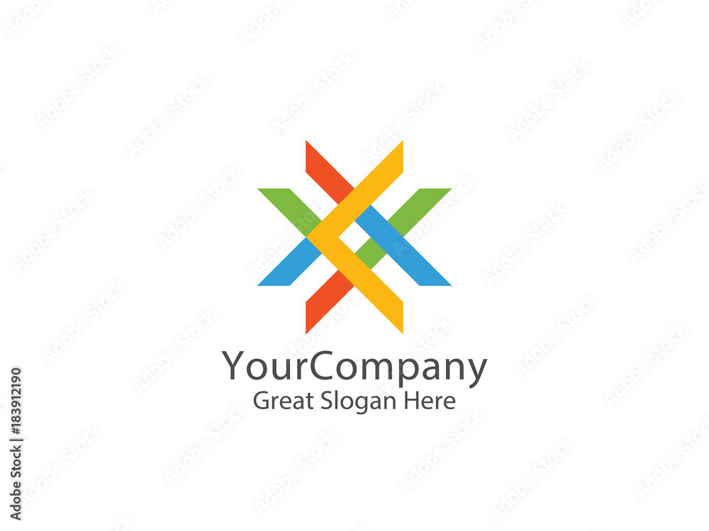 abstract letter X logo. smart education symbol concept abstract letter X logo. smart education symbol concept