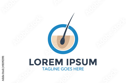 dermatology logo. vector illustration. editable