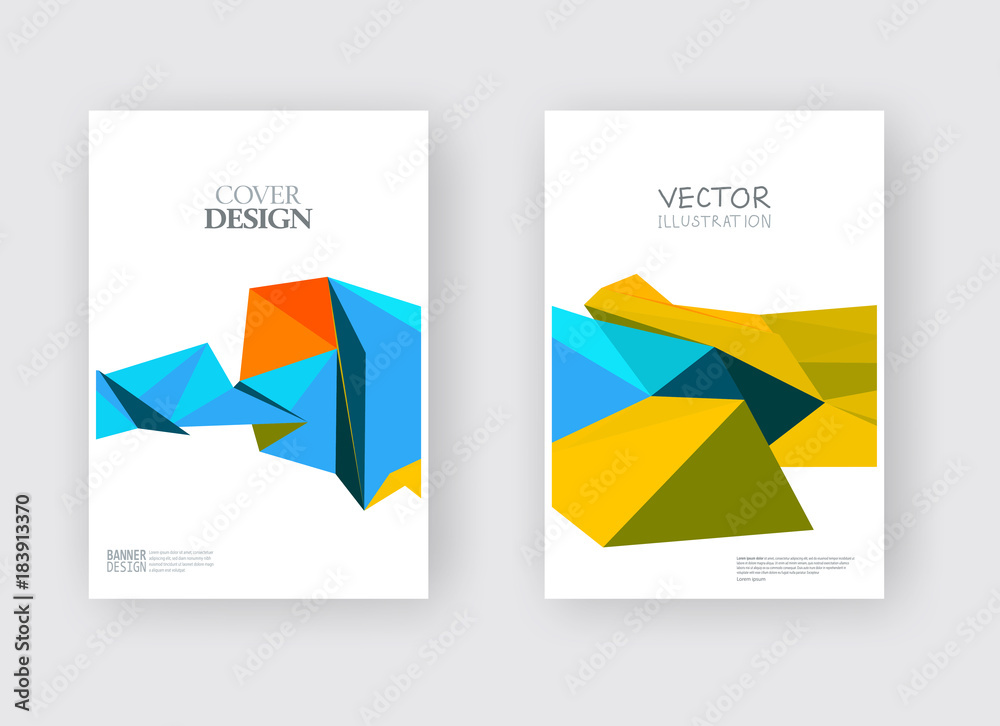 Vector Color Triangle Design Templates