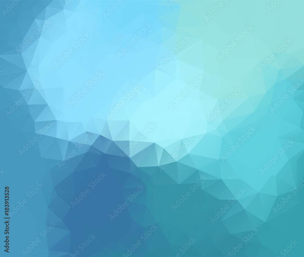 Obraz premium Blue White Polygonal Mosaic Background, Vector illustration, Creative Business Design Templates