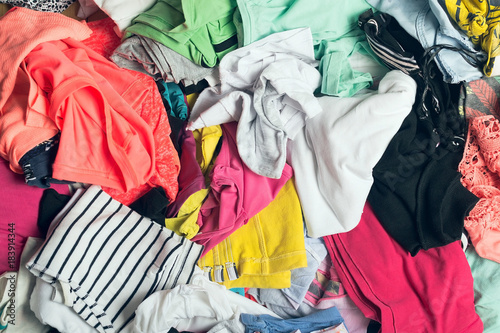 Clutter of clothes