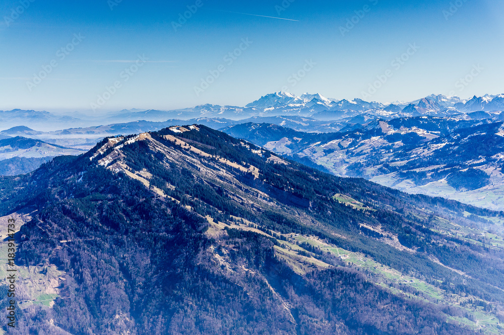 Swiss alps near Rigi