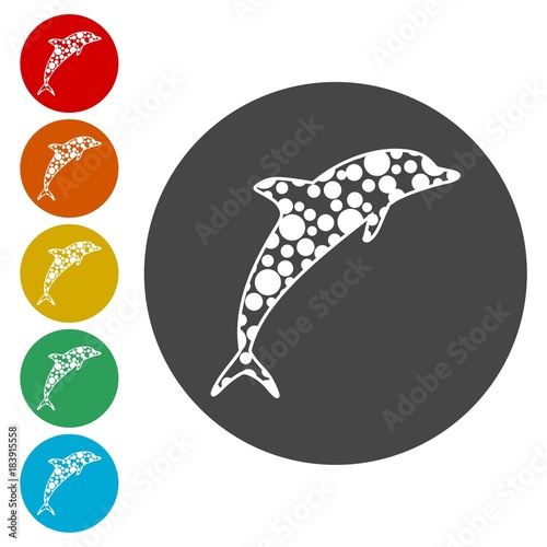 Dolphin fish animal silhouette, Silhouette dolphin 