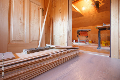 Home improvement, new parquet flooring