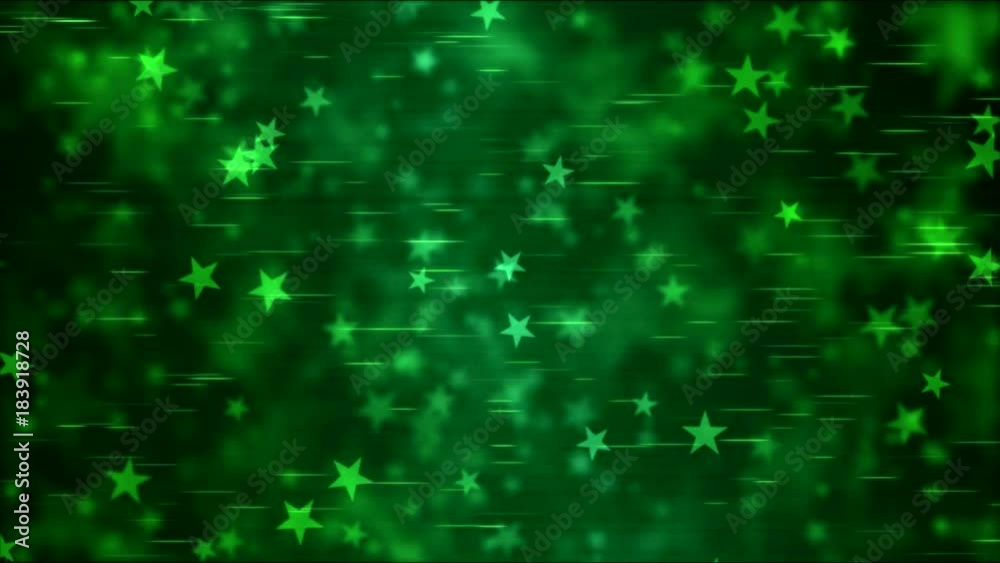 Star Shape Background Animation - Loop Green Star Shape Background Animation - Loop Green