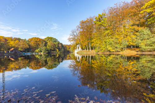 Autumn Impressions at City Park Lake Krefeld/ Germany