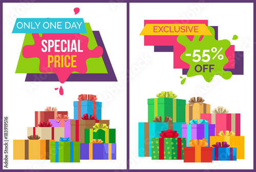 Only One Day Special Price Exclusive Sale Posters