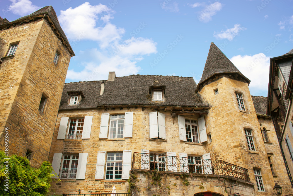 Sarlat-la-Canéda. Hôtel de Gisson, monument historique. Dordogne. Nouvelle Aquitaine
