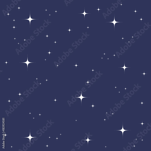 seamless pattern with stylized stars. Vector illustration