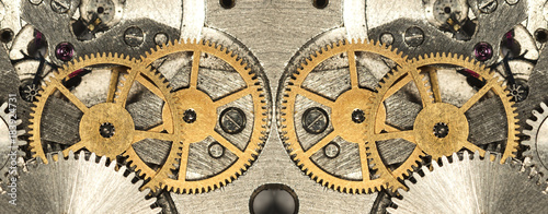 clockwork old mechanical watch, high resolution and detail