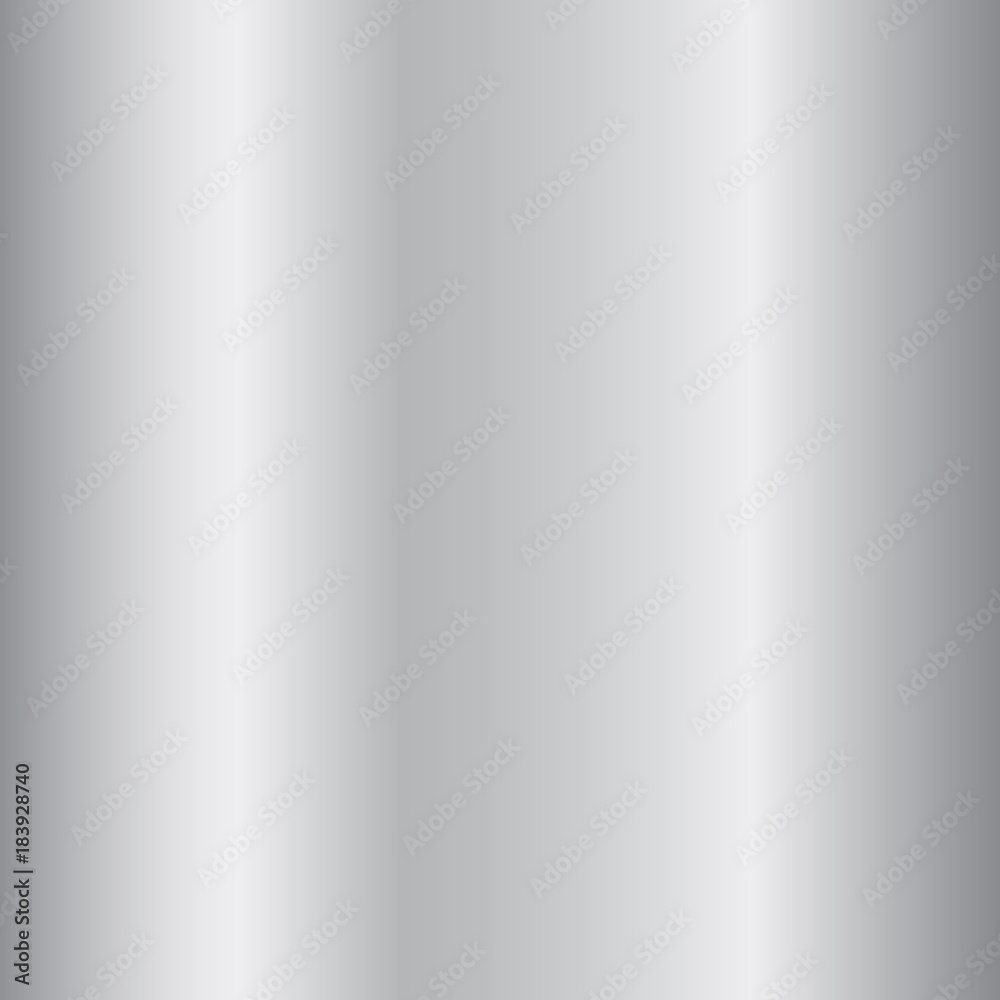 Silver gradient background. Silver design texture for ribbon, frame, banner. Abstract silver gradient template. Metal shine steel plate. Metallic light chrome pattern Vector illustration Silver gradient background. Silver design texture for ribbon, frame, banner. Abstract silver gradient template. Metal shine steel plate. Metallic light chrome pattern Vector illustration