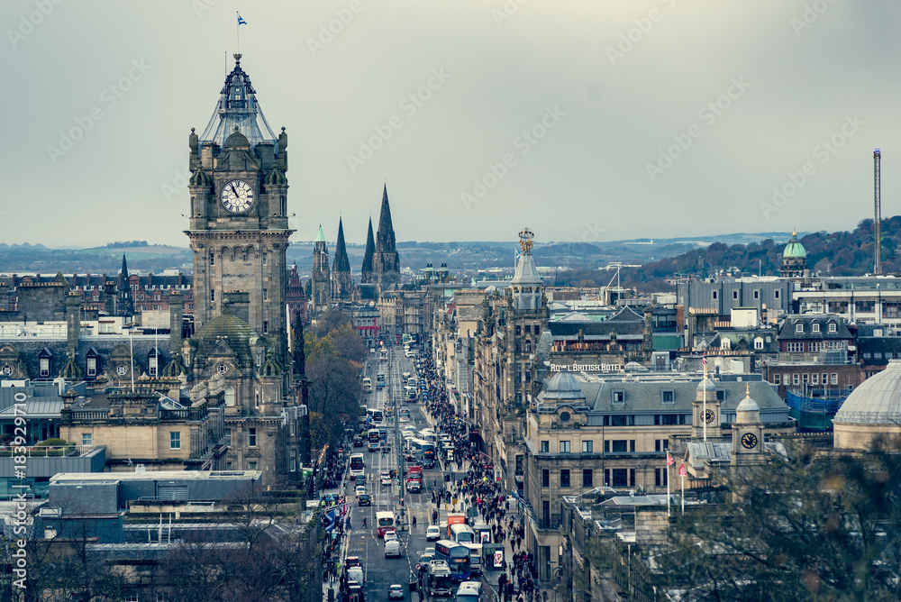 Clock tower in Edinburgh