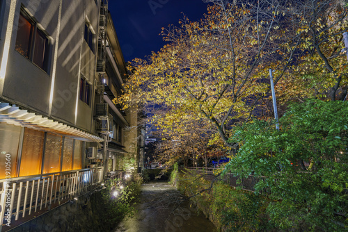 Night view of the beautiful Gion district