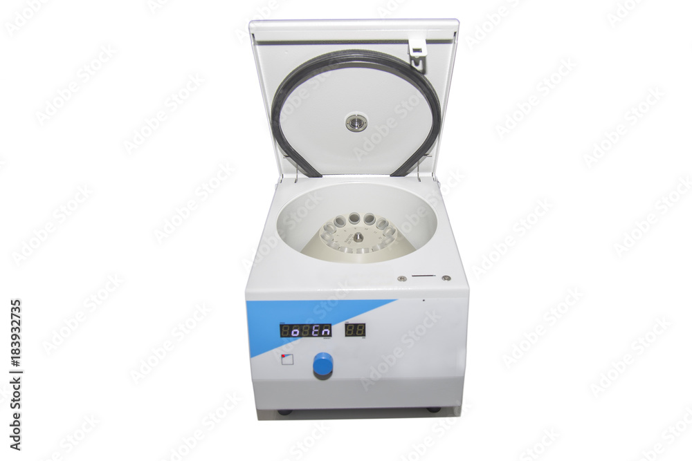 Fototapeta premium Isolated closeup view of centrifuge machine