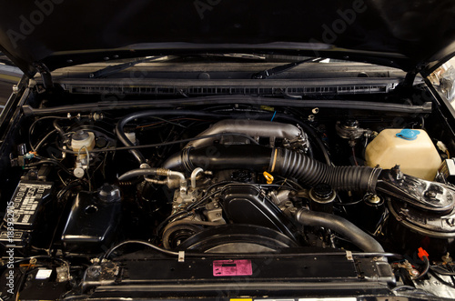 Close Up Car Engine © jitchanamont