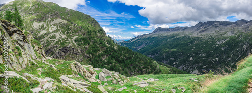 View of Valle d'Antrona, Piedmont, Italy