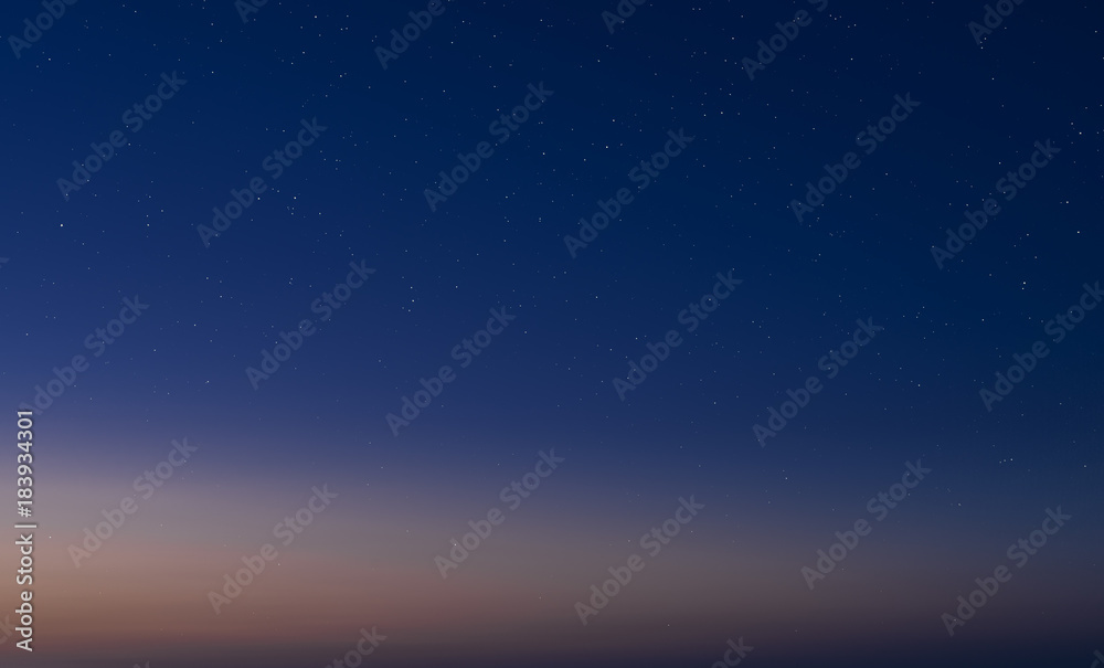 Fototapeta premium Cloudless sky and thousands stars in it.