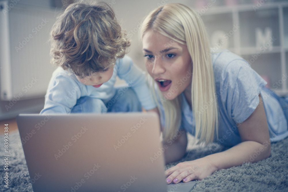 Look son what i have here. Mother and son have play. Look son what i have here. Mother and son have play.